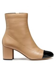 Geox Botki D Virnilisa 65 D56YYA 0TUHH C0015 Beżowy. Brązowe botki damskie Geox, bez wzorów, ze skóry, bez obcasa, na słupku, bez zapięcia. Za 539.99 zł.