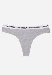 Szare Majtki Stringi z Bawełną Ozdobione Napisami Amero. Szare majtki damskie Renee, z bawełny. Za 7.99 zł.