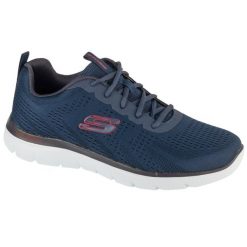 Buty sportowe Sneakersy męskie, Summits-Torre. Niebieskie buty sportowe męskie Skechers, bez wzorów, bez zapięcia, trekkingowe. Za 249.99 zł.
