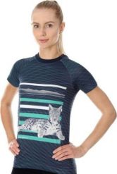 Brubeck SS13230A Koszulka damska Running Air grafit L. Bluzki damskie Brubeck, l, bez wzorów, bez kołnierzyka, bez ramiączek. Za 110.87 zł.