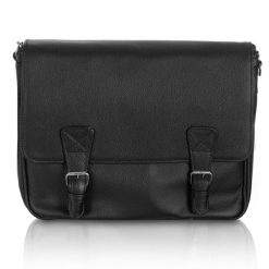 Torba męska Tizano TM14 czarna skóra naturalna. Czarne torby na laptopa damskie TIZANO, bez wzorów, z materiału. Za 334.00 zł.