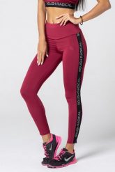 Legginsy fitness damskie Rough Radical Brush. Czerwone legginsy damskie ROUGH RADICAL, bez wzorów, z dzianiny. Za 69.90 zł.