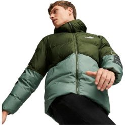 Kurtka Puma Power, Mężczyźni. Zielone kurtki męskie Puma, m, bez wzorów, z poliesteru, sportowe, bez kaptura. Za 690.00 zł.