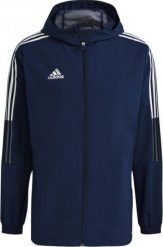 Kurtka męska Adidas Tiro 21 Windbreaker granatowa r. S. Kurtki męskie Adidas, m, bez wzorów, bez kaptura. Za 179.35 zł.