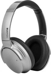 Słuchawki Buxton BUXTON BHP-18000 - Słuchawki Bluetooth nauszne srebrne. Szare słuchawki bezprzewodowe Buxton. Za 251.20 zł.