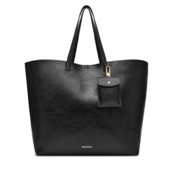 Torebka GINO ROSSI. Czarne shopperki damskie Gino Rossi, bez wzorów, bez dodatków. Za 299.99 zł.