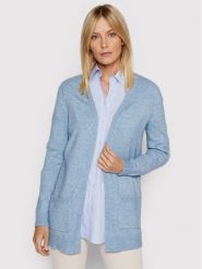 ONLY Kardigan Lesly 15174274 Niebieski Regular Fit. Niebieskie kardigany damskie ONLY, xs, bez wzorów, z wiskozy, bez kołnierzyka. Za 109.99 zł.