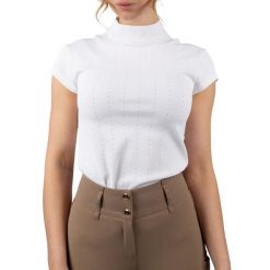 Damska koszulka do jazdy konnej PS of Sweden Dinja X. Białe bluzki damskie PS OF SWEDEN, bez wzorów, sportowe, bez kołnierzyka, bez ramiączek. Za 389.00 zł.