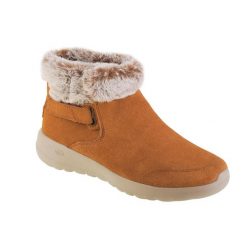 Buty zimowe damskie, Skechers On The Go Joy - First Glance. Brązowe obuwie trekkingowe damskie Skechers, bez zapięcia. Za 209.99 zł.