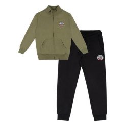 Bluza z zamek błyskawiczny na czas wolny. Czarne bluzy damskie LEONE 1947 APPAREL, bez wzorów, z bawełny, sportowe, bez ramiączek, bez kaptura. W wyprzedaży za 136.83 zł.