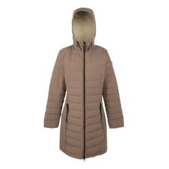 Kurtka Damska Andria Z Podszewką. Brązowe kurtki sportowe damskie Regatta, bez wzorów, z puchu, bez ramiączek, bez kaptura, trekkingowe. Za 327.99 zł.