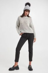 Sweter damski z alpaki PESERICO. Swetry nierozpinane damskie Peserico, bez wzorów, bez kołnierzyka, bez ramiączek. W wyprzedaży za 2,092.35 zł.