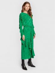 Zadig & Voltaire Sukienka codzienna Ritana WWDR01167 Zielony Regular Fit. Zielone sukienki damskie Zadig & Voltaire, na co dzień, xs, bez wzorów, z jedwabiu, bez kołnierzyka, bez ramiączek, proste. Za 3,299.00 zł.