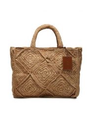 Manebi Torebka Sunset Bag Large V 2.2 AC Beżowy. Brązowe shopperki damskie Manebi, bez wzorów, z tworzywa sztucznego, bez dodatków. Za 1,429.00 zł.