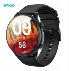 Smartwatch BWOO smartwatch WA-10 1,32” AMOLED czarny. Czarne zegarki smartwatch NoName, bez wzorów. Za 172.56 zł.