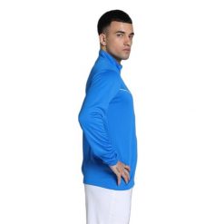 Kurtka z dresu Puma TeamRise. Niebieskie kurtki męskie Puma, xs, bez wzorów, z dresówki, bez kaptura. Za 232.50 zł.