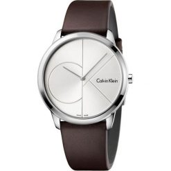 ZEGAREK CALVIN KLEIN MINIMAL K3M211G6. Szare zegarki męskie Calvin Klein, bez wzorów, ze skóry, szklane. Za 769.00 zł.