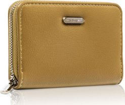 David Jones Poręczny portfel damski z gładkiej eko skóry zapinany suwakiem David Jones NoSize. Portfele damskie David Jones, ze skóry. Za 53.99 zł.
