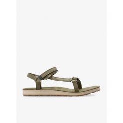 Sandały damskie Teva Original Universal Slim Lea. Zielone sandały damskie Teva, bez wzorów, bez obcasa, bez zapięcia. Za 293.99 zł.