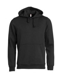 Clique Basic Hoody bluza z kapturem unisex czarna – black. Czarne bluzy damskie CLIQUE, xs, bez wzorów, z bawełny, bez ramiączek, z kapturem. Za 173.55 zł.