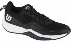 Wilson WILSON tenisowy obuwie męskie RUSH PRO LITE Black/Ebony/White WRS333210E100 (0097512753548). Białe buty sportowe męskie Wilson, bez wzorów, bez zapięcia, tenisowe. Za 410.36 zł.