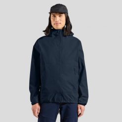 Kurtka męska ODLO Jacket hardshell ESSENTIAL 2.5L WATERPROOF. Niebieskie kurtki męskie ODLO, l, bez wzorów, z hardshellu, bez kaptura. Za 829.99 zł.