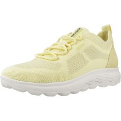 Tenisówki Geox Model D Spherica Kolor żółty. Żółte obuwie sportowe damskie Geox, bez wzorów, ze skóry, bez zapięcia. Za 379.99 zł.