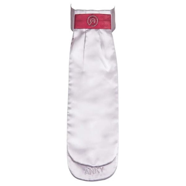 Krawat jeździecki ANKY Contrast. Szare krawaty i muchy ANKY, bez wzorów, z materiału, eleganckie. Za 238.10 zł.
