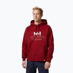 Bluza męska Helly Hansen Arctic Ocean Hoodie. Czerwone bluzy męskie Helly Hansen, m, bez wzorów, bez kaptura. Za 149.99 zł.