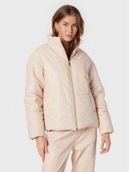Liu Jo Kurtka z imitacji skóry WF2175 E0392 Beżowy Regular Fit. Brązowe kurtki damskie Liu Jo, bez wzorów, ze skóry, bez kaptura. Za 1,359.00 zł.