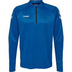 Bluza Hummel Tech Move Half Zip Niebieska XL dla Mężczyzn. Białe bluzy sportowe męskie Hummel, m, bez wzorów, z elastanu, z kapturem, do piłki nożnej. Za 200.99 zł.