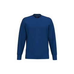 Bluza z okrągłym dekoltem Kariban. Niebieskie bluzy męskie KARIBAN, m, bez wzorów, bez ramiączek, bez kaptura. Za 185.50 zł.