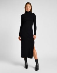LEE DAMSKA SUKIENKA Dzianinowa KNITTED DRESS 112358303 LI81011656. Sukienki damskie Lee, l, bez wzorów, z dzianiny, bez kołnierzyka, bez ramiączek. Za 229.99 zł.