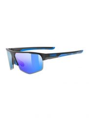 Okulary przeciwsłoneczne Uvex Axos Set - black matt/mirror blue. Czarne okulary przeciwsłoneczne damskie Uvex. Za 399.99 zł.