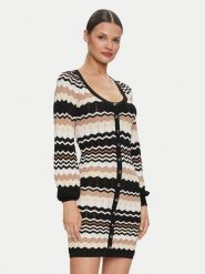 Guess Kardigan Virginia W4YK90 Z3GC0 Czarny Regular Fit. Czarne kardigany damskie Guess, m, z aplikacjami, z wiskozy, bez kołnierzyka. Za 449.99 zł.