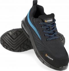 PROCERA TEXO-AIR WAVE SB - Półbuty bezpieczne TEXO-AIR WAVE SB ze stalowym podnoskiem 47. Szare półbuty męskie PROCERA, bez wzorów, bez obcasa, bez zapięcia. Za 129.00 zł.