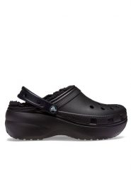 Crocs Klapki Classic Platform Lined Clog W 207938 Błękitny. Niebieskie klapki damskie Crocs, bez wzorów, z tworzywa sztucznego, bez obcasa, bez zapięcia. Za 239.99 zł.