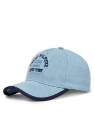 Tommy Hilfiger Czapka z daszkiem Flag SummerrAW0AW18892 Niebieski. Niebieskie czapki damskie Tommy Hilfiger, bez wzorów, z bawełny. Za 229.99 zł.