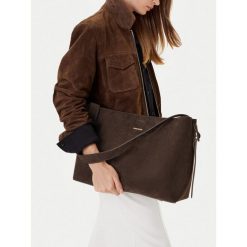 Torebka GINO ROSSI. Brązowe shopperki damskie Gino Rossi, bez wzorów, bez dodatków. Za 429.99 zł.