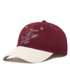 Czapka z daszkiem Tommy Hilfiger. Czerwone czapki damskie Tommy Hilfiger, bez wzorów. Za 229.99 zł.
