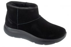 Buty zimowe damskie, Slip-Ins: On-The-GO Encore - Blair. Czarne obuwie trekkingowe damskie Skechers, z materiału, bez zapięcia. Za 299.99 zł.