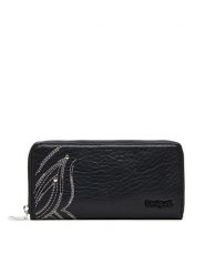 Desigual Portfel 25SAYP09 Czarny. Czarne portfele damskie Desigual, ze skóry. Za 189.99 zł.