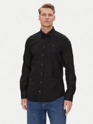 Tommy Hilfiger Koszula MW0MW38658 Czarny Slim Fit. Czarne koszule męskie Tommy Hilfiger, m, bez wzorów, z bawełny, bez kołnierzyka, bez ramiączek. Za 229.99 zł.