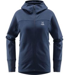 Damska Turystyka Bluza z Kapturem Lekka Oddychająca Haglöfs Betula Hood. Szare bluzy damskie Haglöfs, uniwersalny, bez wzorów, z tkaniny, bez ramiączek, z kapturem. Za 299.00 zł.