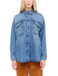 Damska Koszula Mustang Style Avilla Shirt Denim Blue 1015592 5000 401. Niebieskie koszule damskie Mustang, l, bez wzorów, z denimu, bez kołnierzyka, bez ramiączek. Za 149.99 zł.