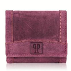 Portfel skórzany PAOLO PERUZZI T-70-CHR różowy. Czerwone portfele damskie Paolo Peruzzi, ze skóry. Za 49.90 zł.