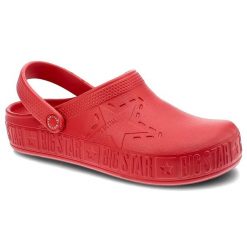 Czerwone Klapki Big Star Wodoodporne Buty Damskie. Czerwone klapki damskie BIG STAR, na lato, bez wzorów, retro, bez obcasa, bez zapięcia. Za 69.99 zł.