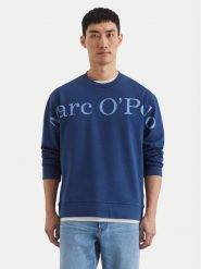 Marc O'Polo Bluza 522 4100 54070 Granatowy Regular Fit. Niebieskie bluzy męskie Marc O'Polo, m, bez wzorów, z bawełny, bez ramiączek, bez kaptura. Za 279.99 zł.