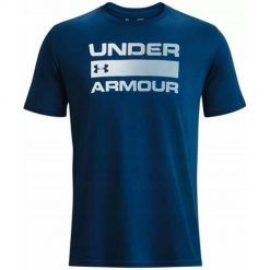 Koszulka sportowa męska Under Armour 1329582426. Niebieskie koszulki sportowe męskie Under Armour, m, bez wzorów, bez ramiączek, na fitness i siłownię. Za 184.00 zł.