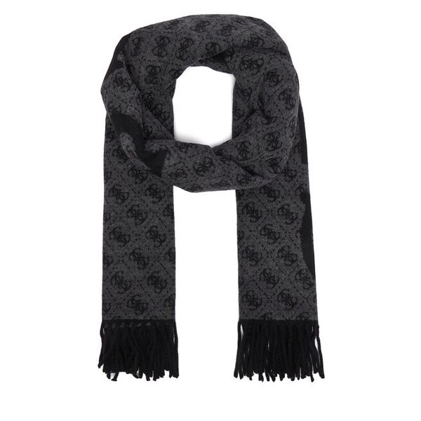 Szalik Guess. Szare szaliki damskie Guess, z aplikacjami. Za 234.99 zł.